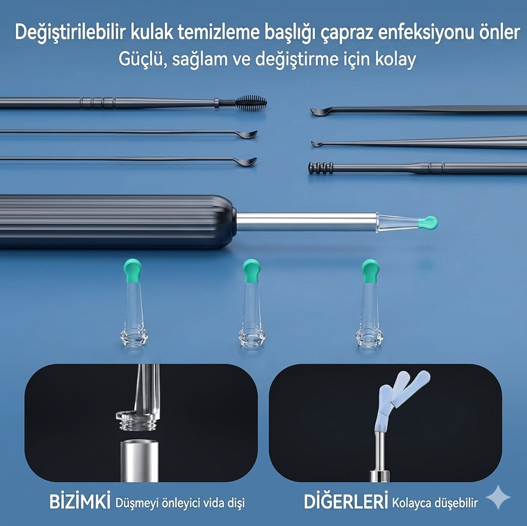 VALKYRİE KAMERALI KULAK TEMİZLİYCİ